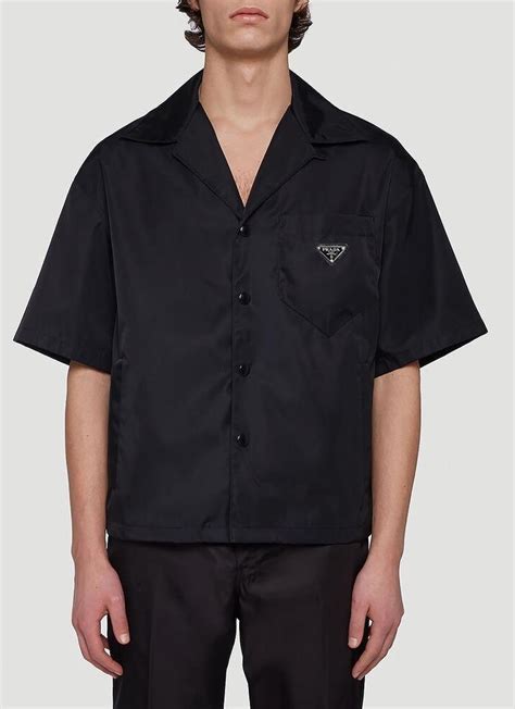 prada button up t shirt|Prada men's short sleeve shirts.